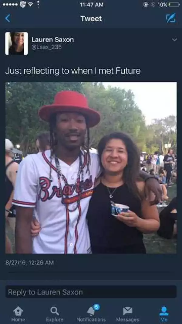 Check out hilarious replies lady got after she flaunted fake Future on Twitter